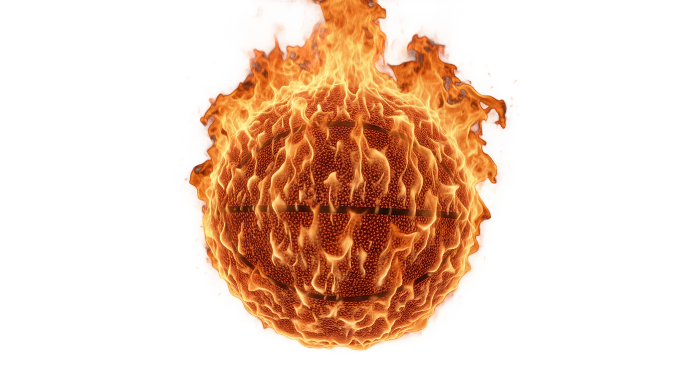 fire basketball png PNG transparent background