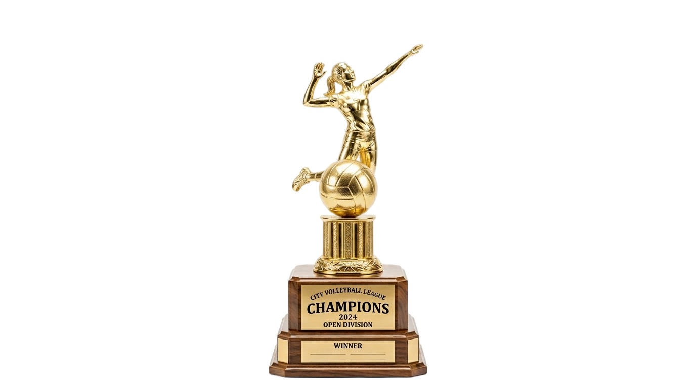 volleyball trophy png PNG transparent background