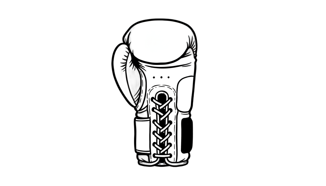 boxing glove outline png PNG transparent background