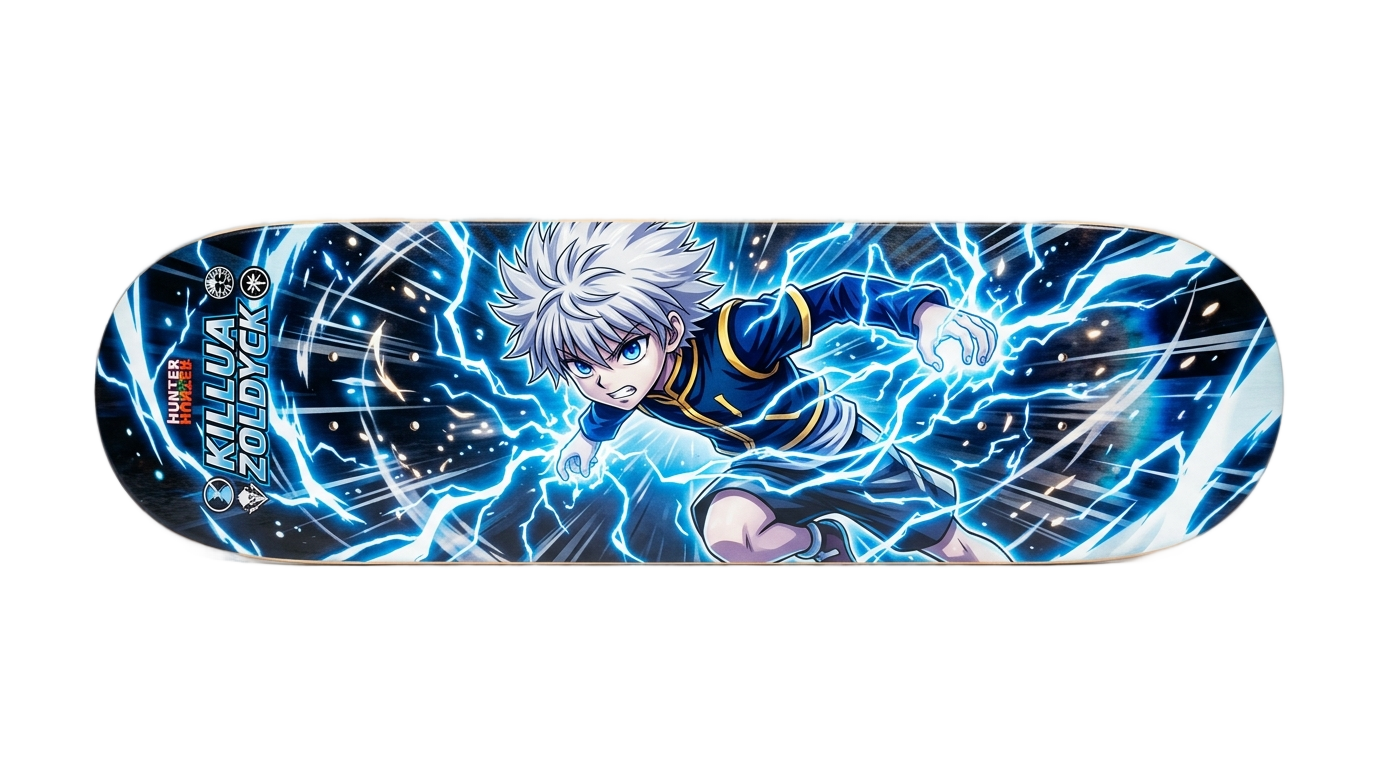 killua skateboard png PNG transparent background