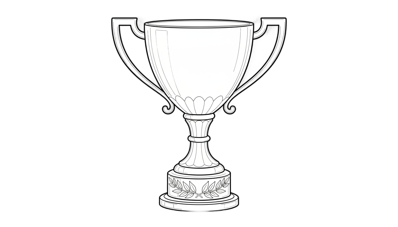 trophy outline png PNG transparent background