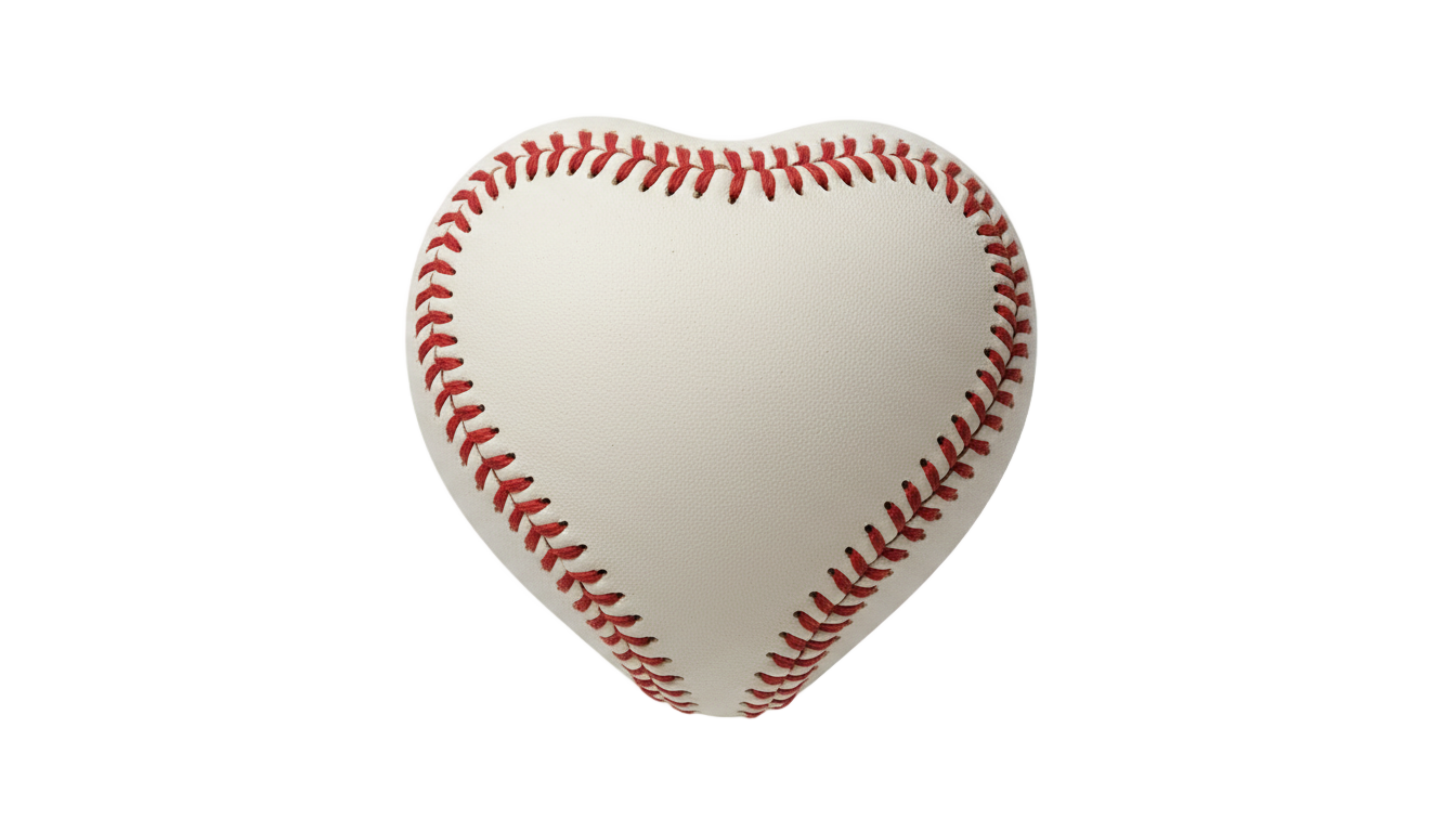 baseball heart png PNG transparent background