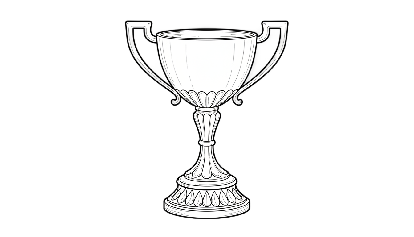 trophy outline png PNG transparent background