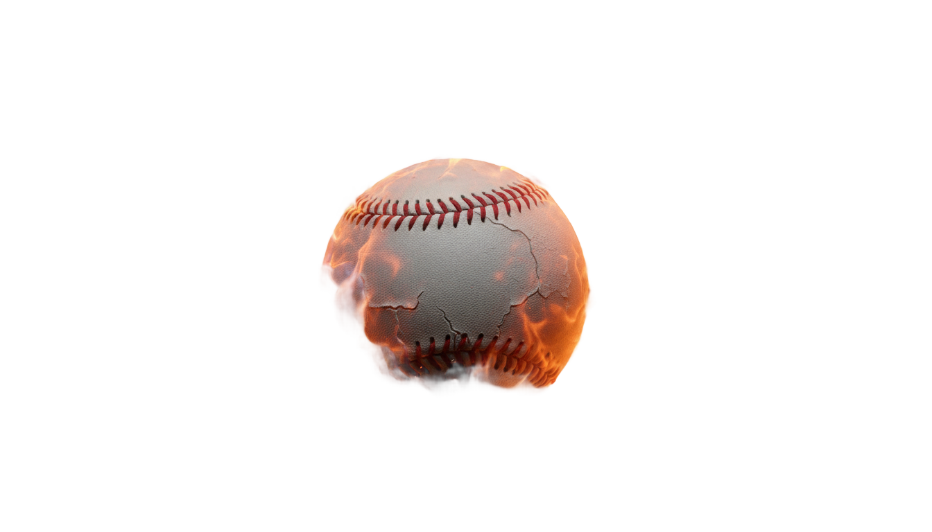 baseball on fire png PNG transparent background