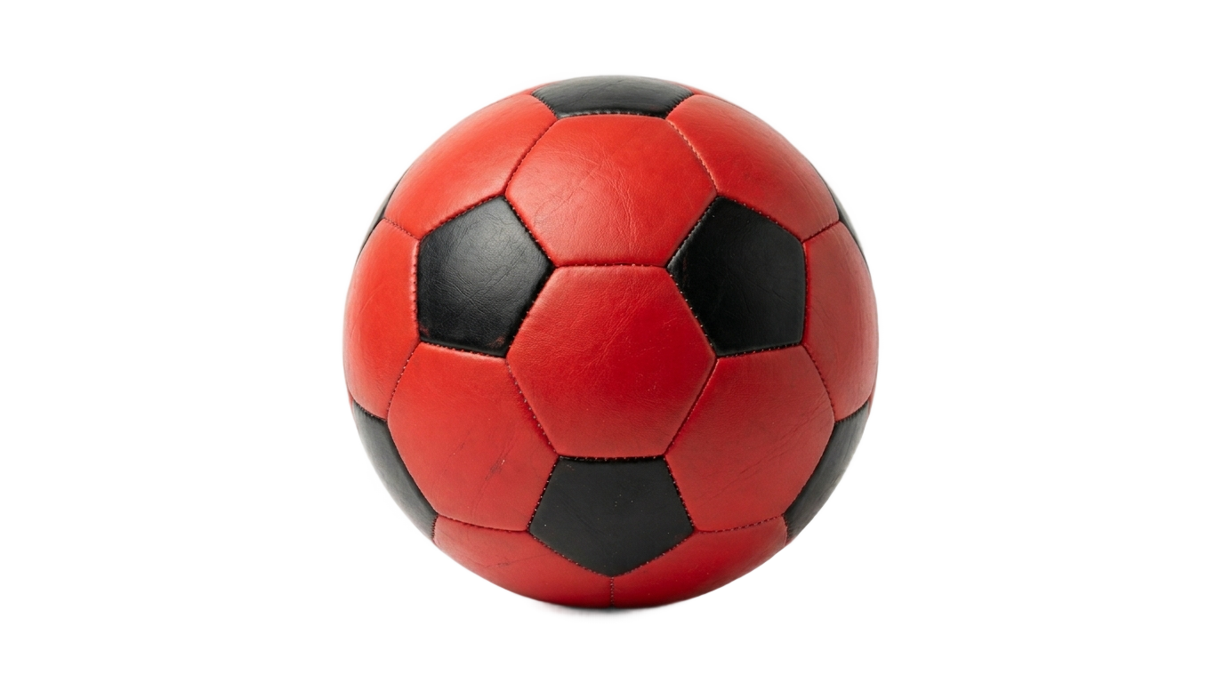 red soccer ball png PNG transparent background