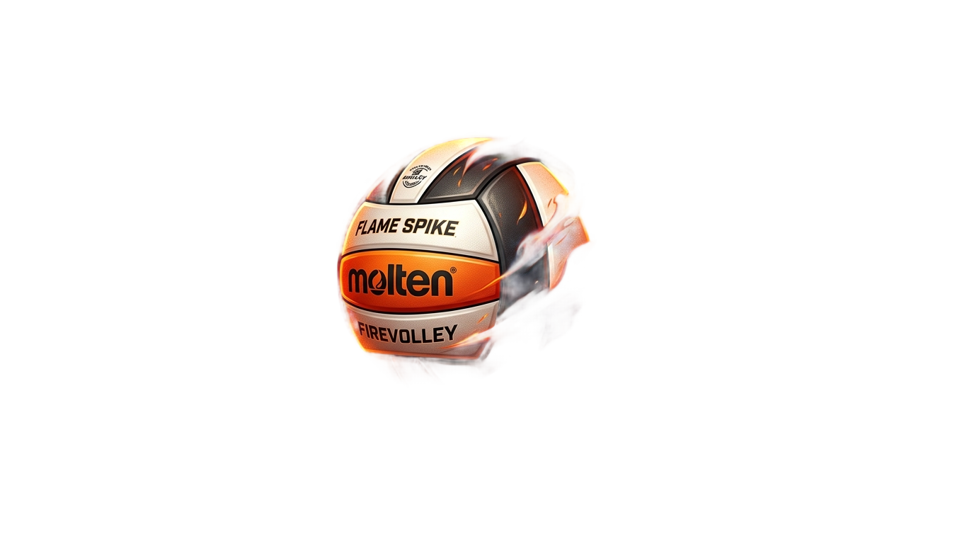 fire volleyball logo png PNG transparent background
