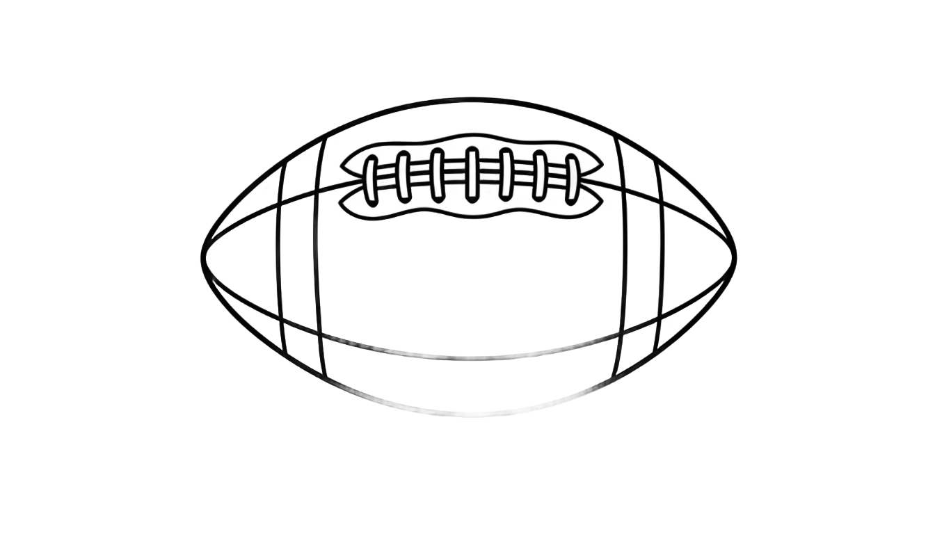 football outline png PNG transparent background