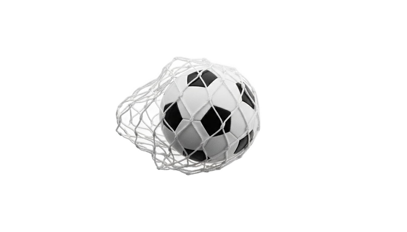 soccer ball in net png PNG transparent background