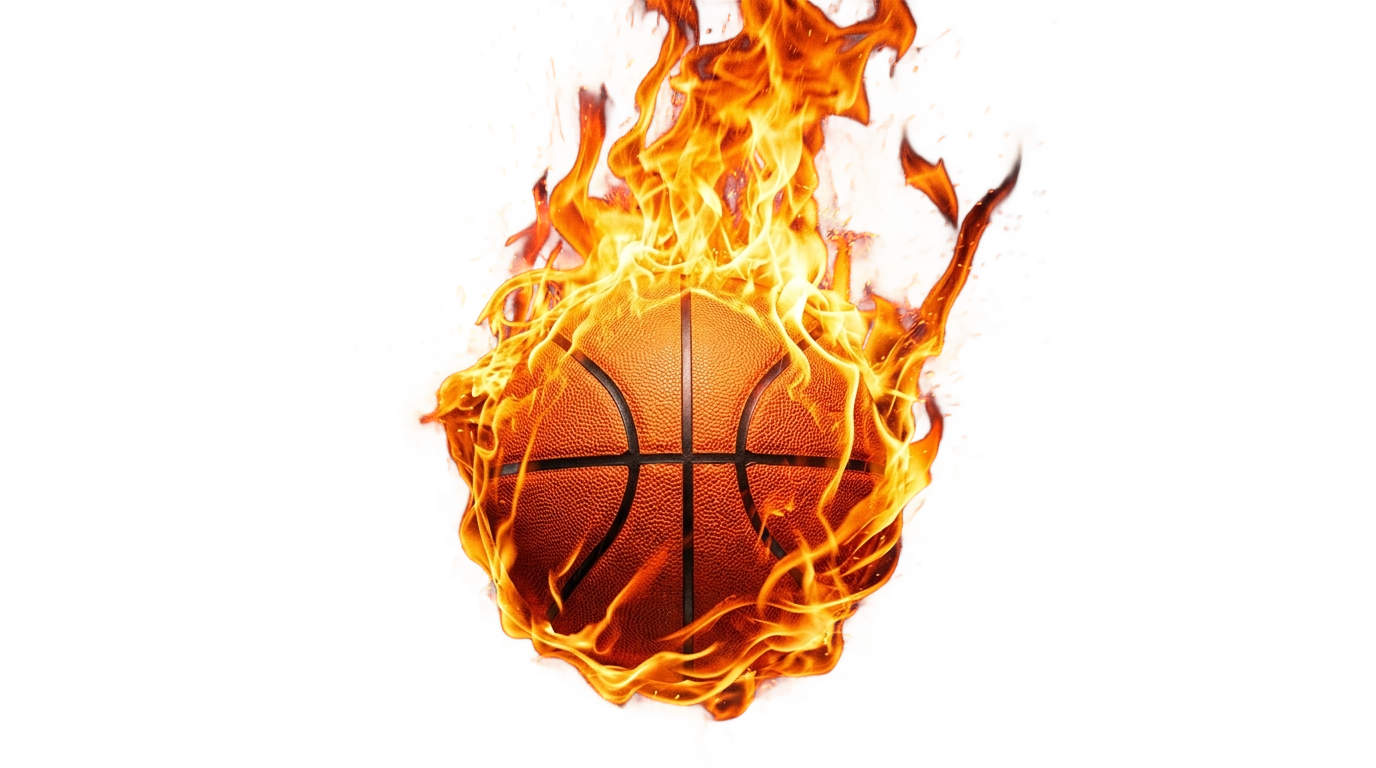 fire basketball logo png PNG transparent background