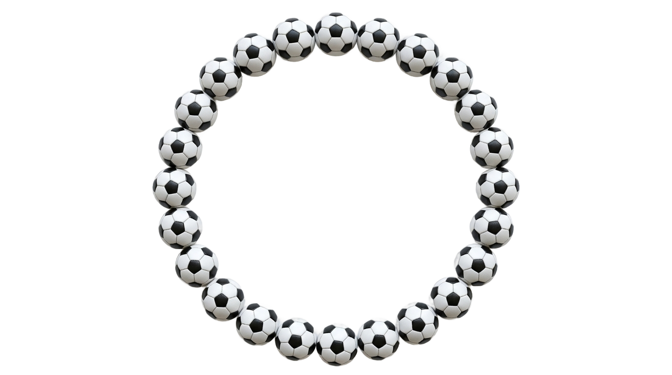 soccer ball border png PNG transparent background