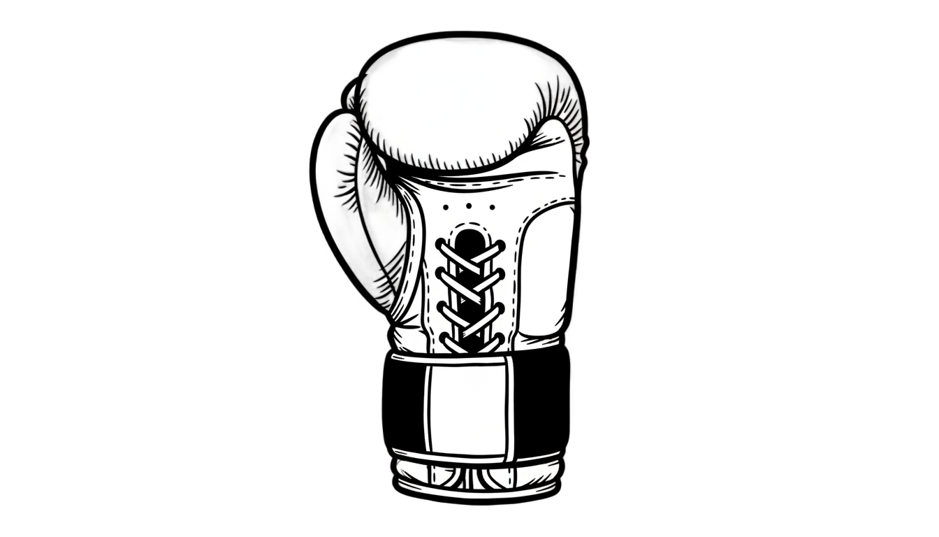 boxing glove outline png PNG transparent background