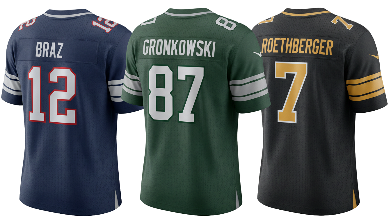 football jerseys png PNG transparent background