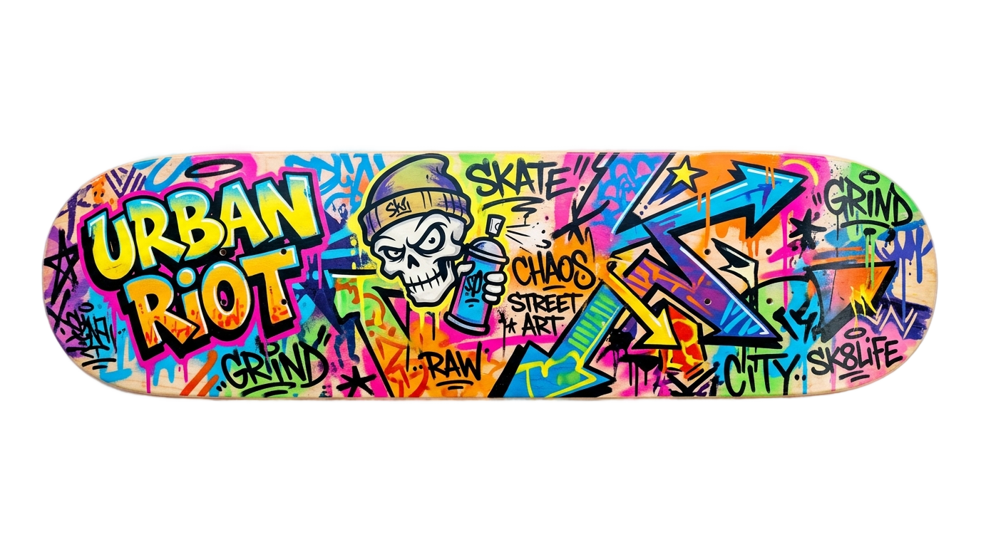 skateboard art png PNG transparent background