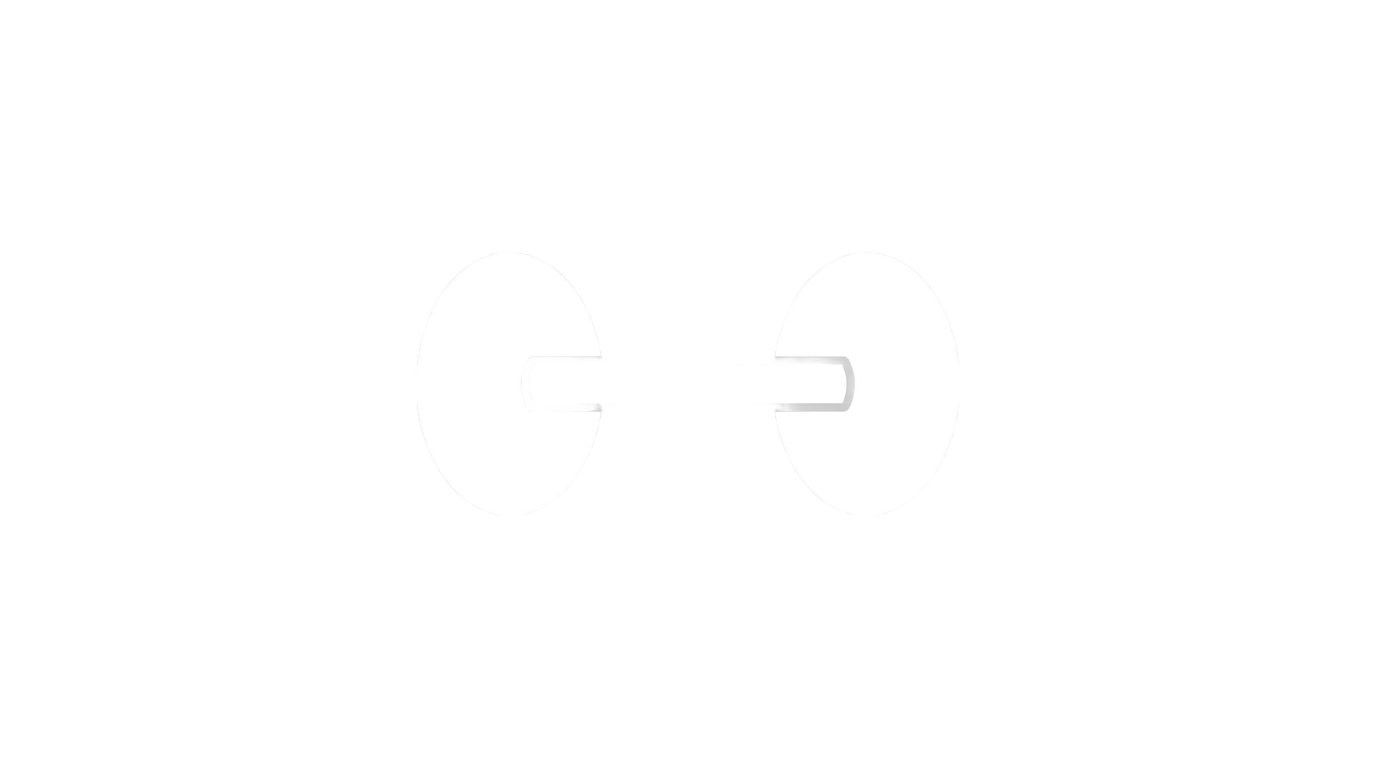 white dumbbell icon png PNG transparent background