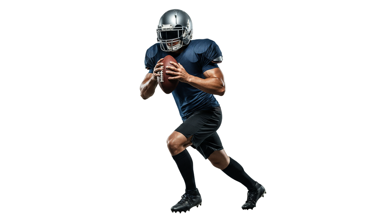 football player silhouette png PNG transparent background