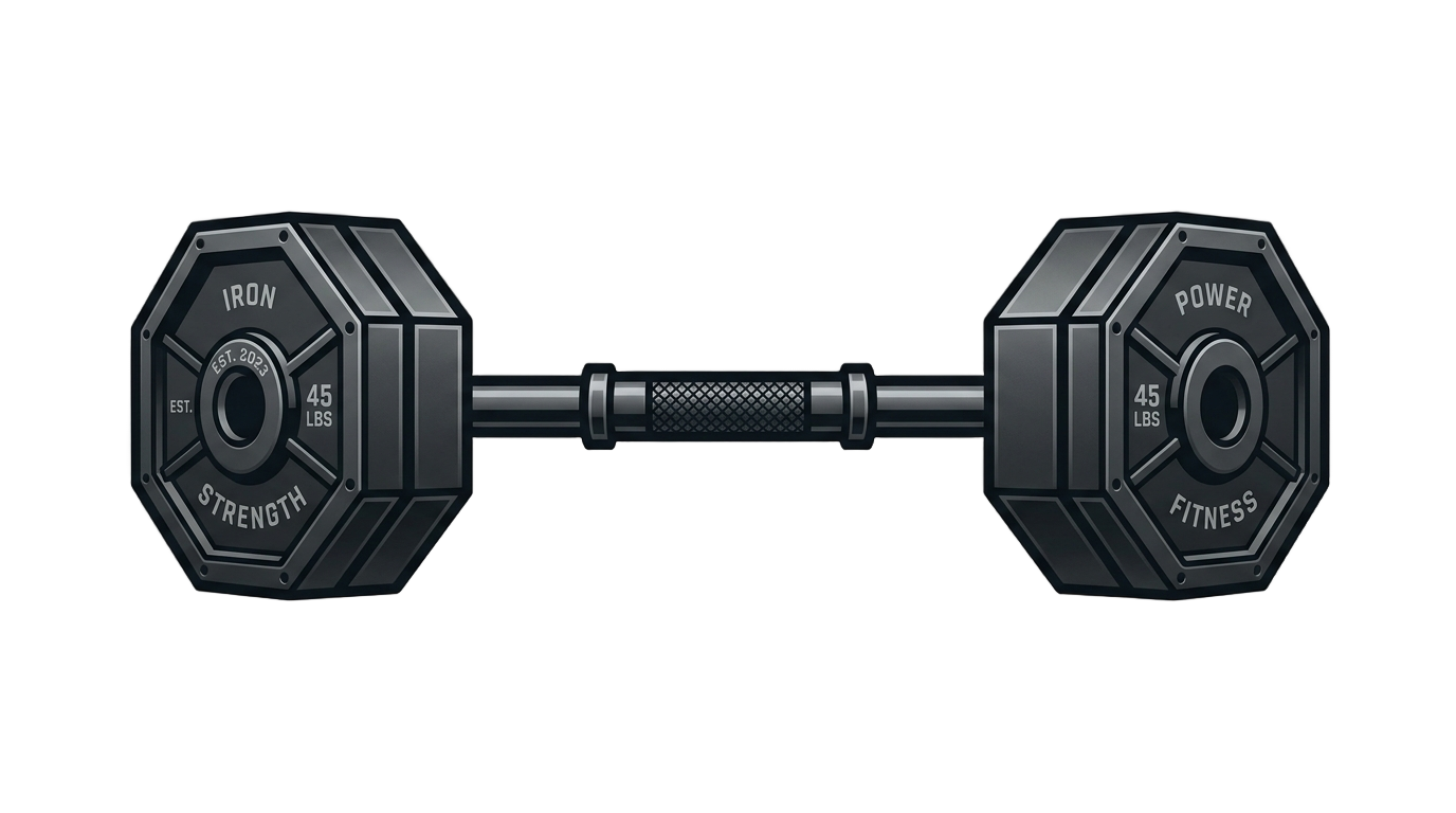 gym dumbbell logo png PNG transparent background