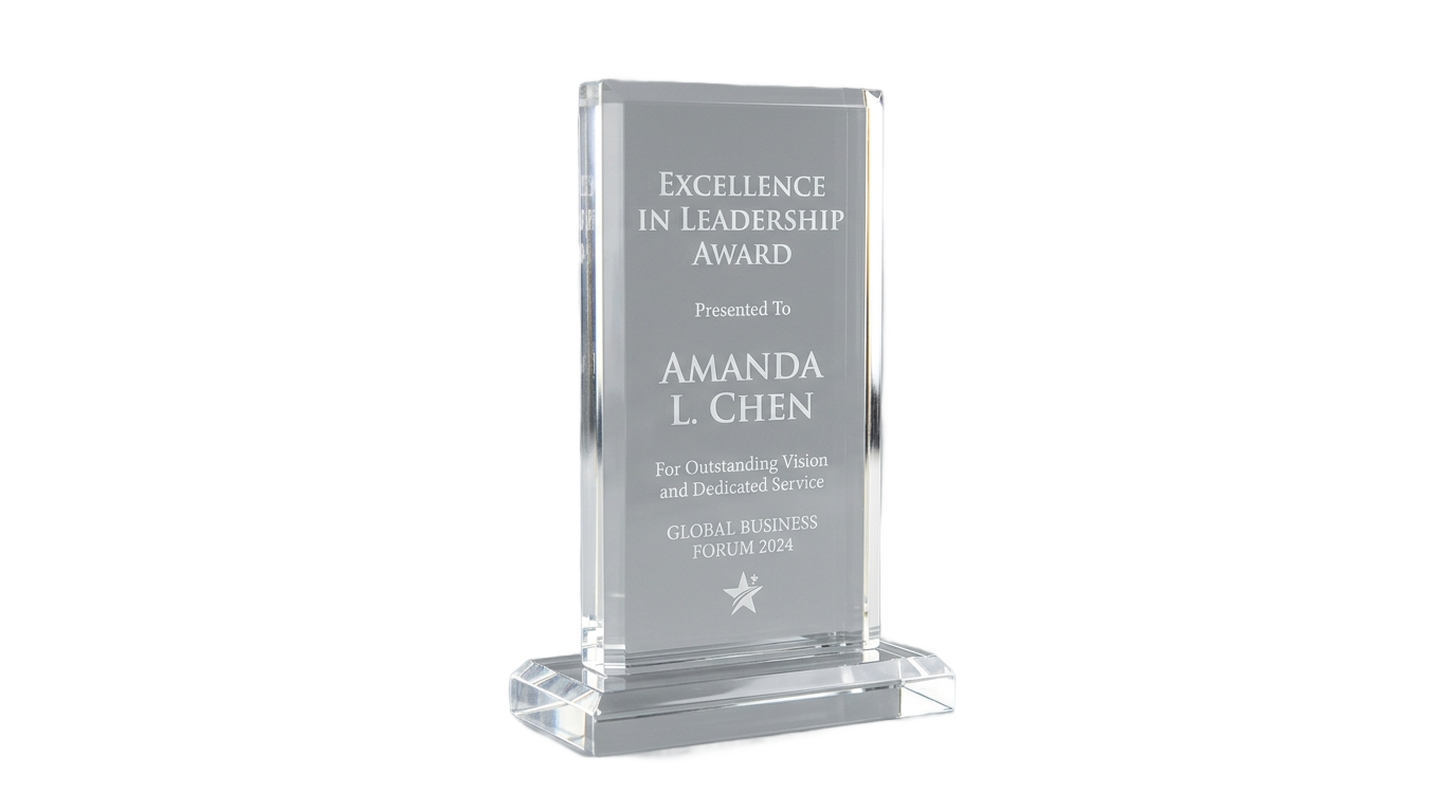 acrylic trophy png PNG transparent background