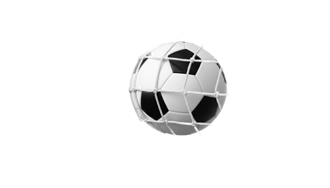 soccer ball in net png PNG transparent background