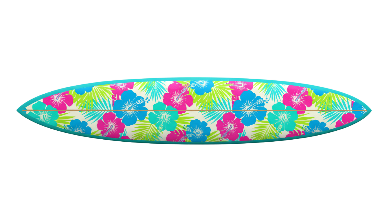 cartoon surfboard png PNG transparent background