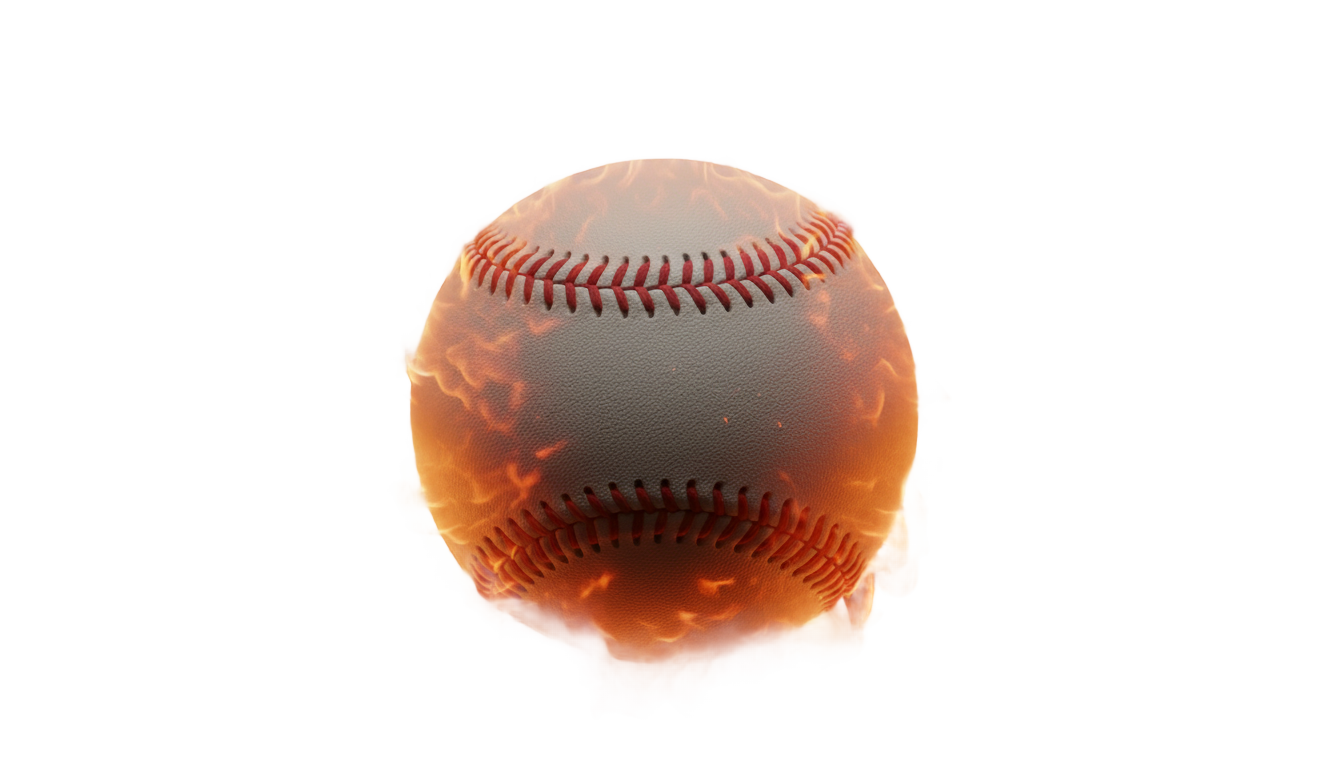 baseball on fire png PNG transparent background
