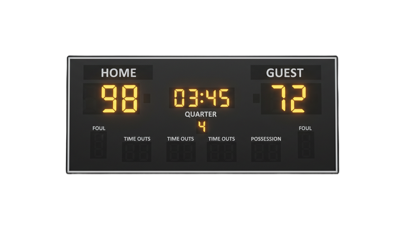 football scoreboard png PNG transparent background