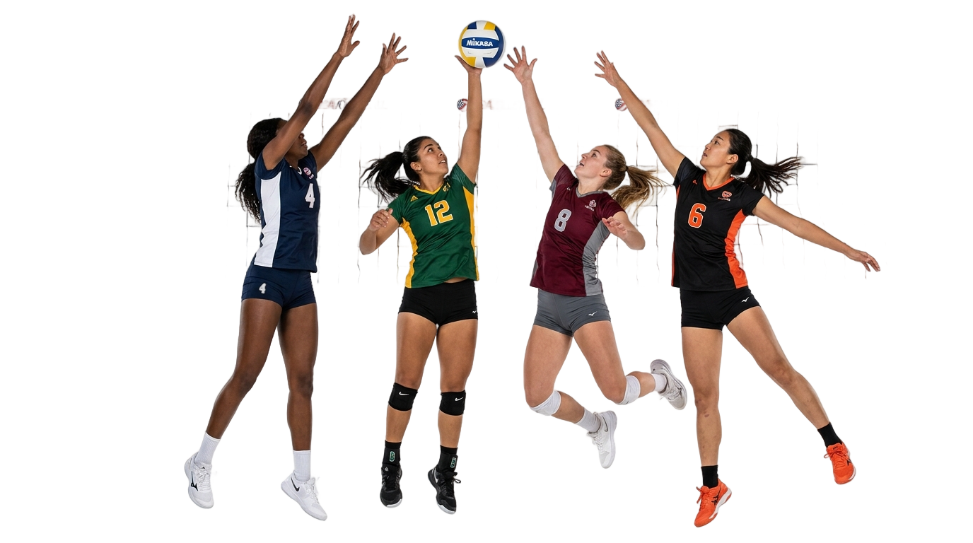 people playing volleyball png PNG transparent background