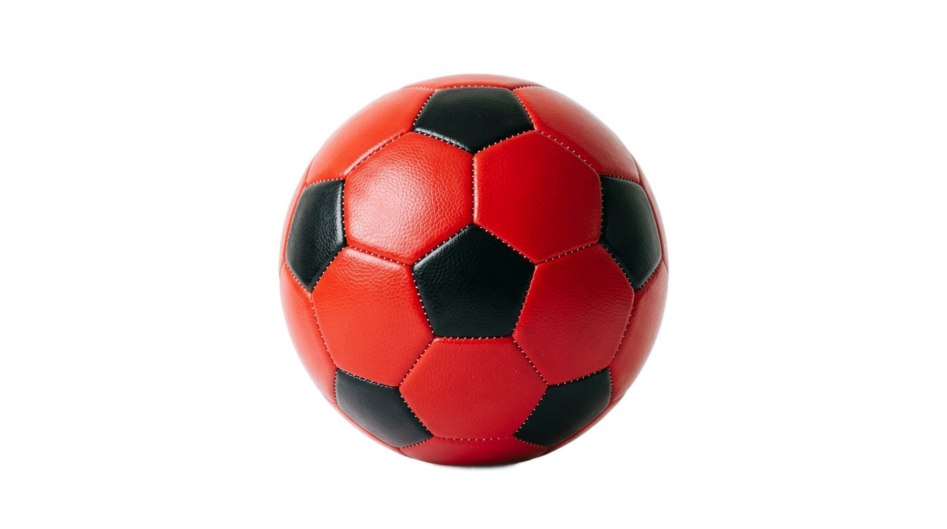 red soccer ball png PNG transparent background