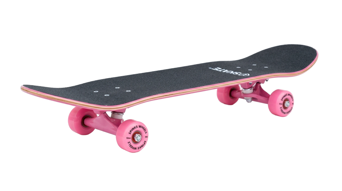 pink skateboard png PNG transparent background