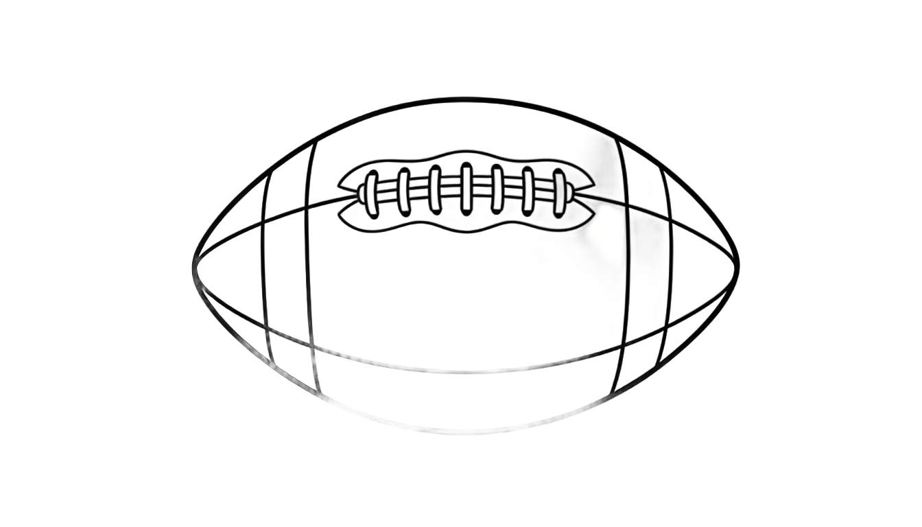 football outline png PNG transparent background