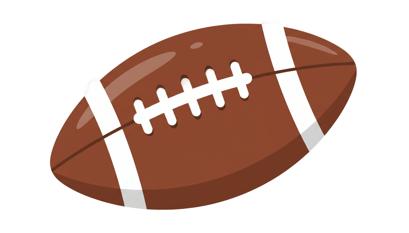 cartoon football png PNG transparent background