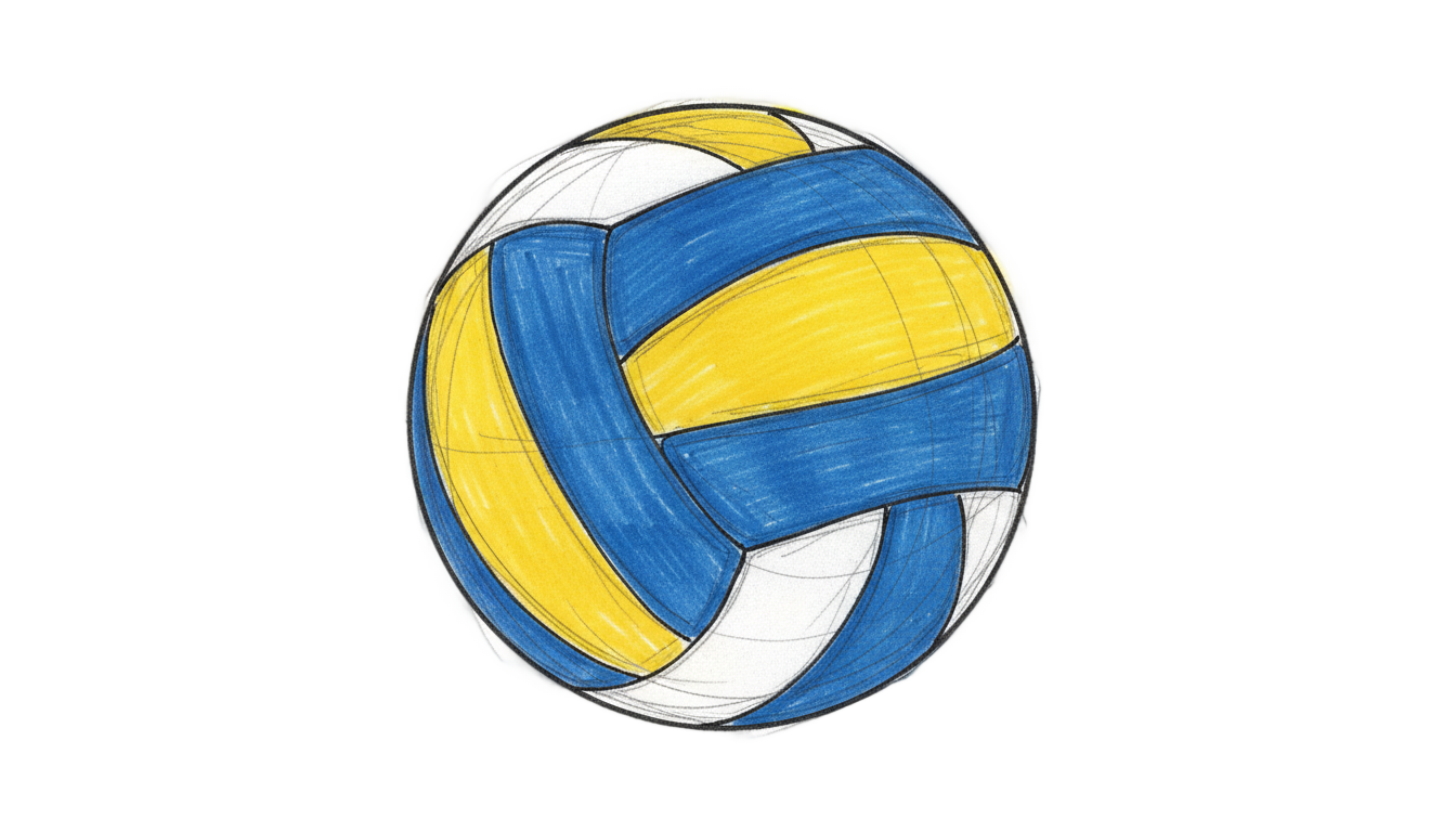 volleyball drawing png PNG transparent background