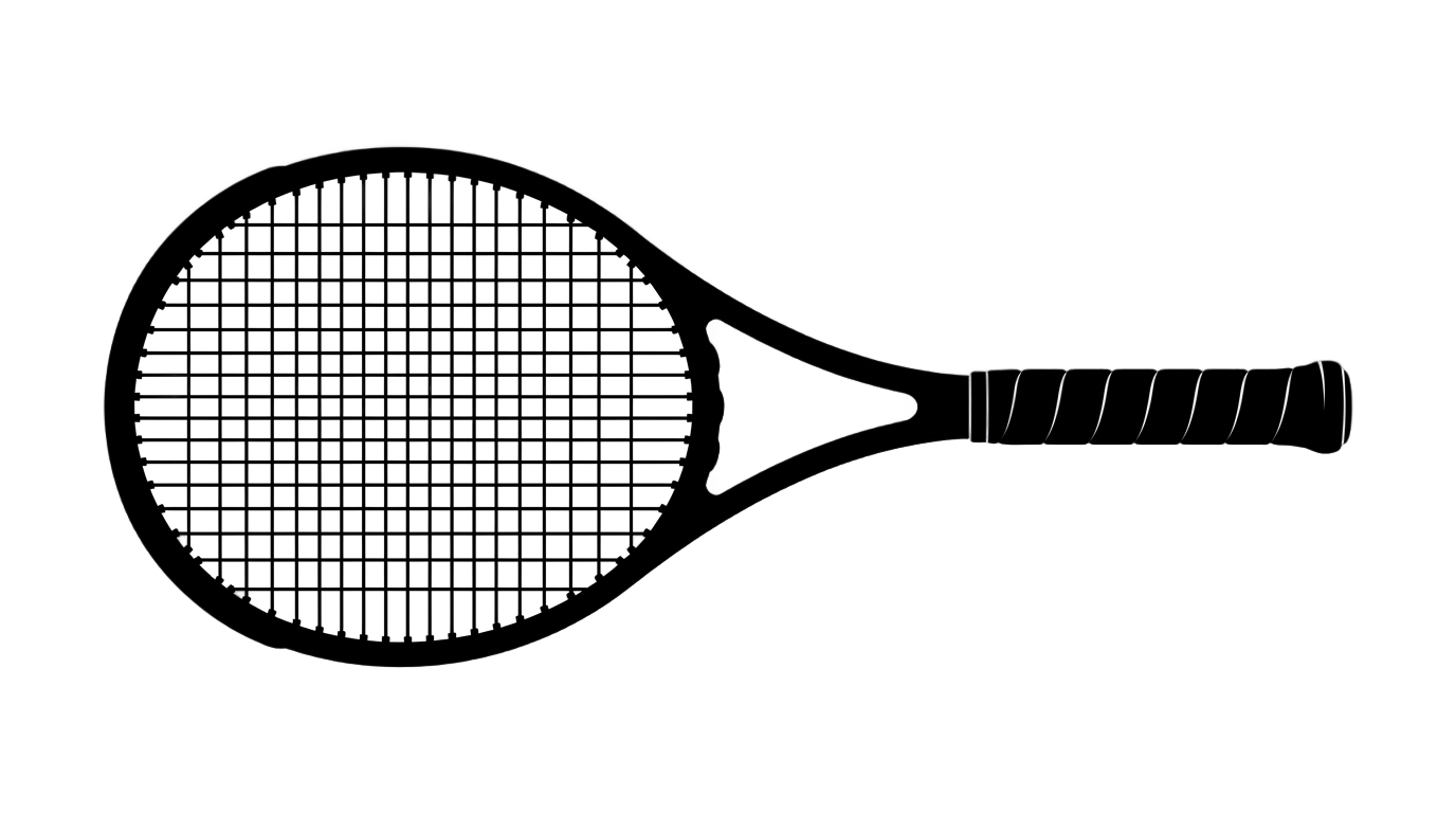 tennis racket silhouette png PNG transparent background