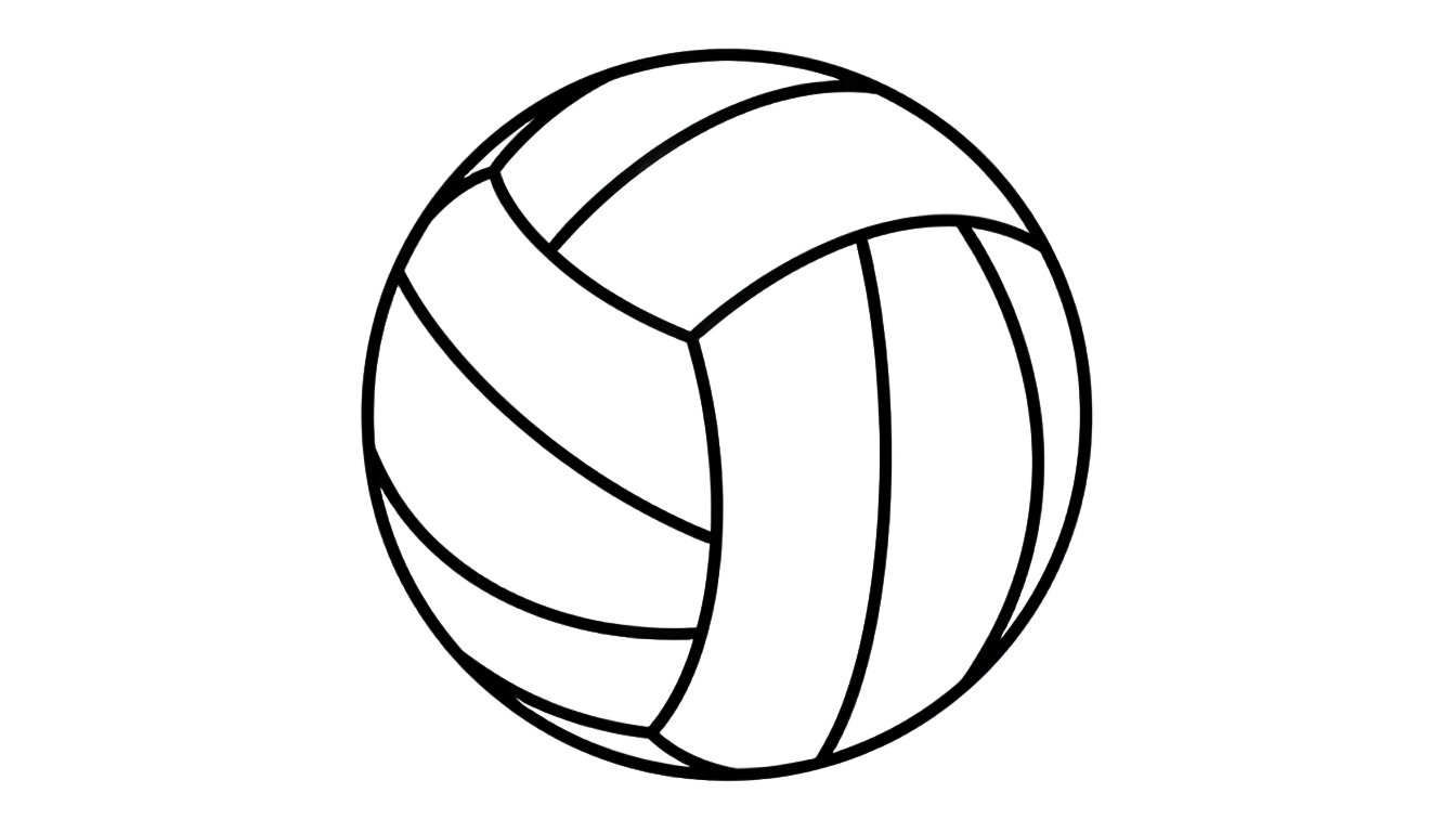 volleyball outline png PNG transparent background