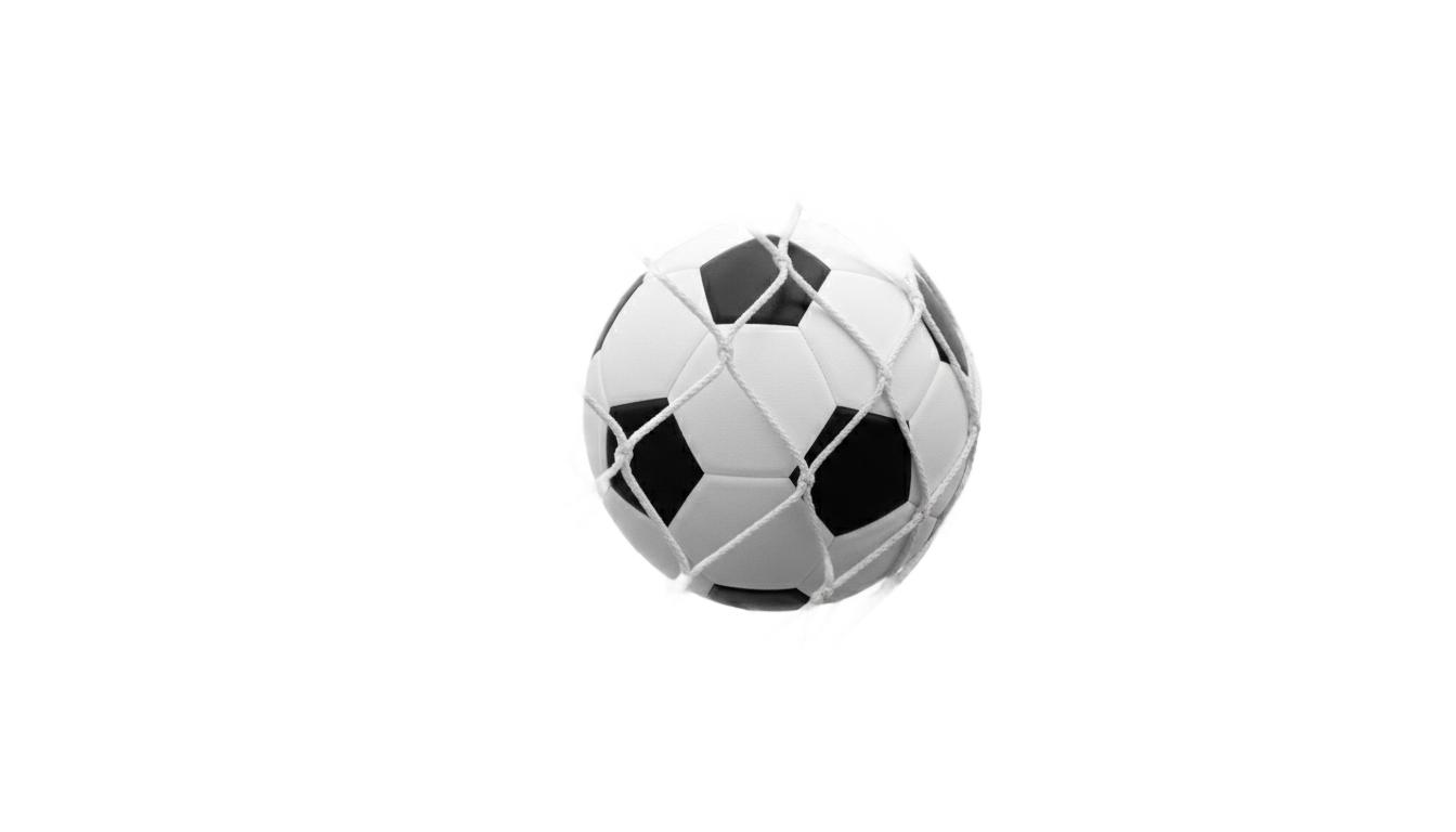 soccer ball in net png PNG transparent background