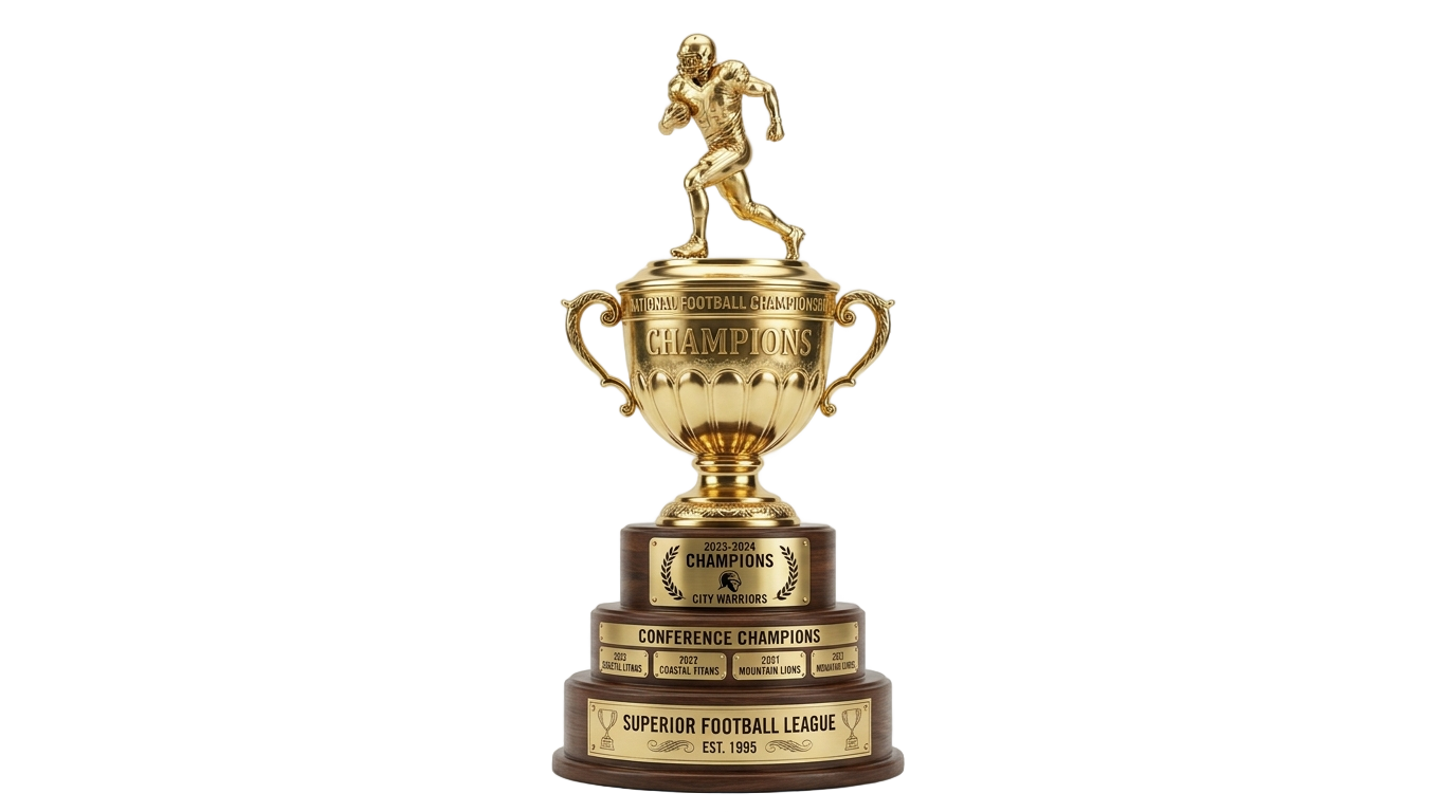 american football trophy png PNG transparent background