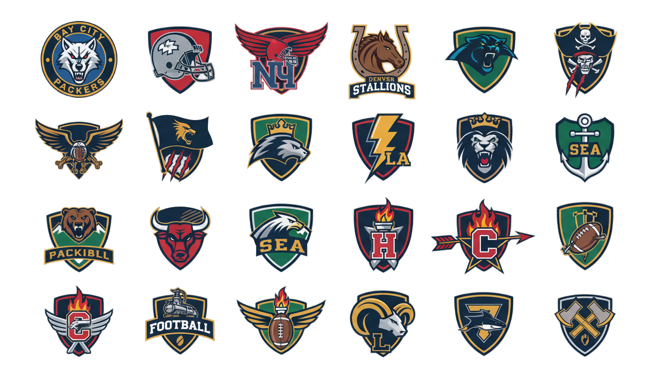 football team logos png PNG transparent background