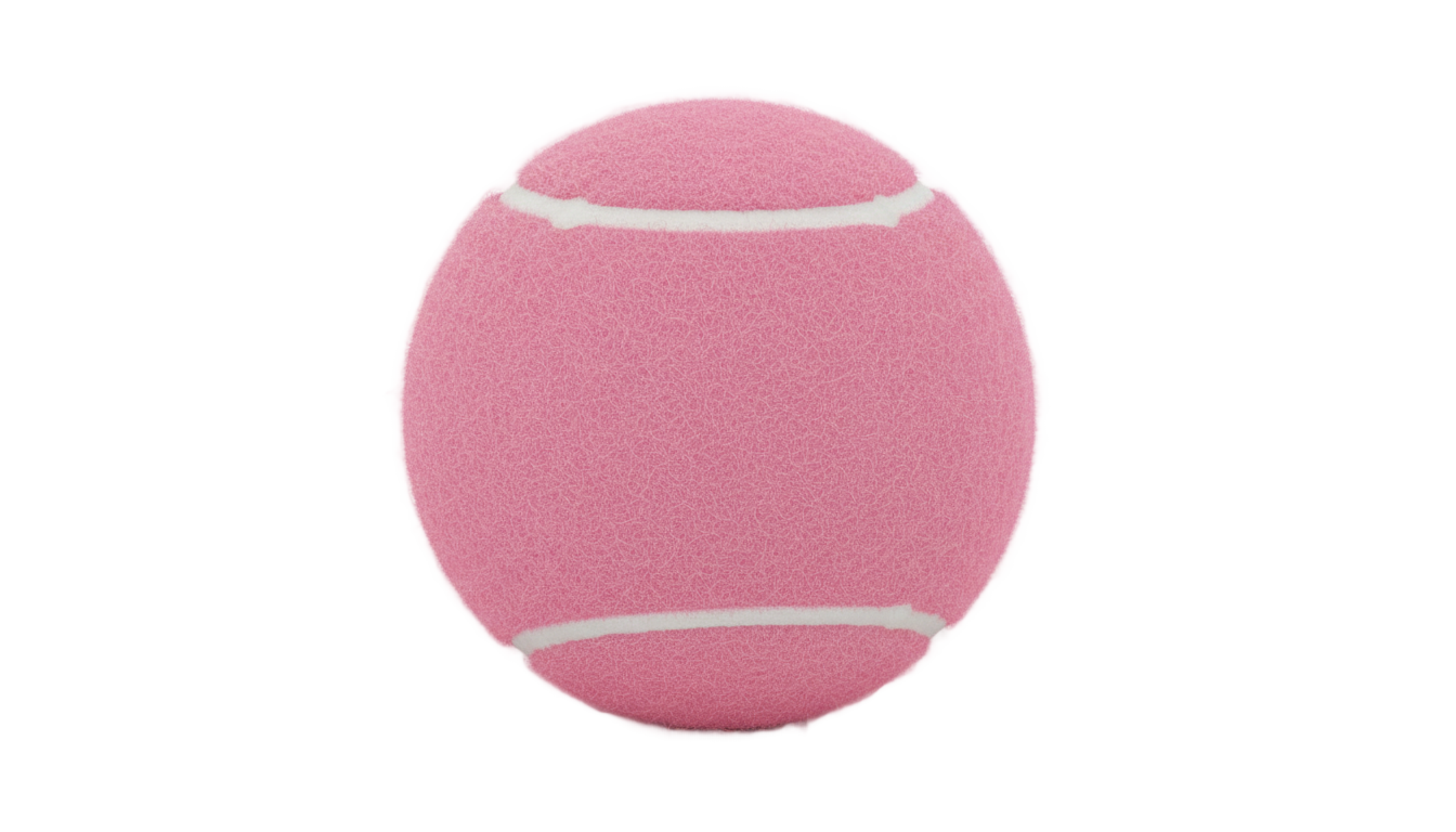 pink tennis ball png PNG transparent background
