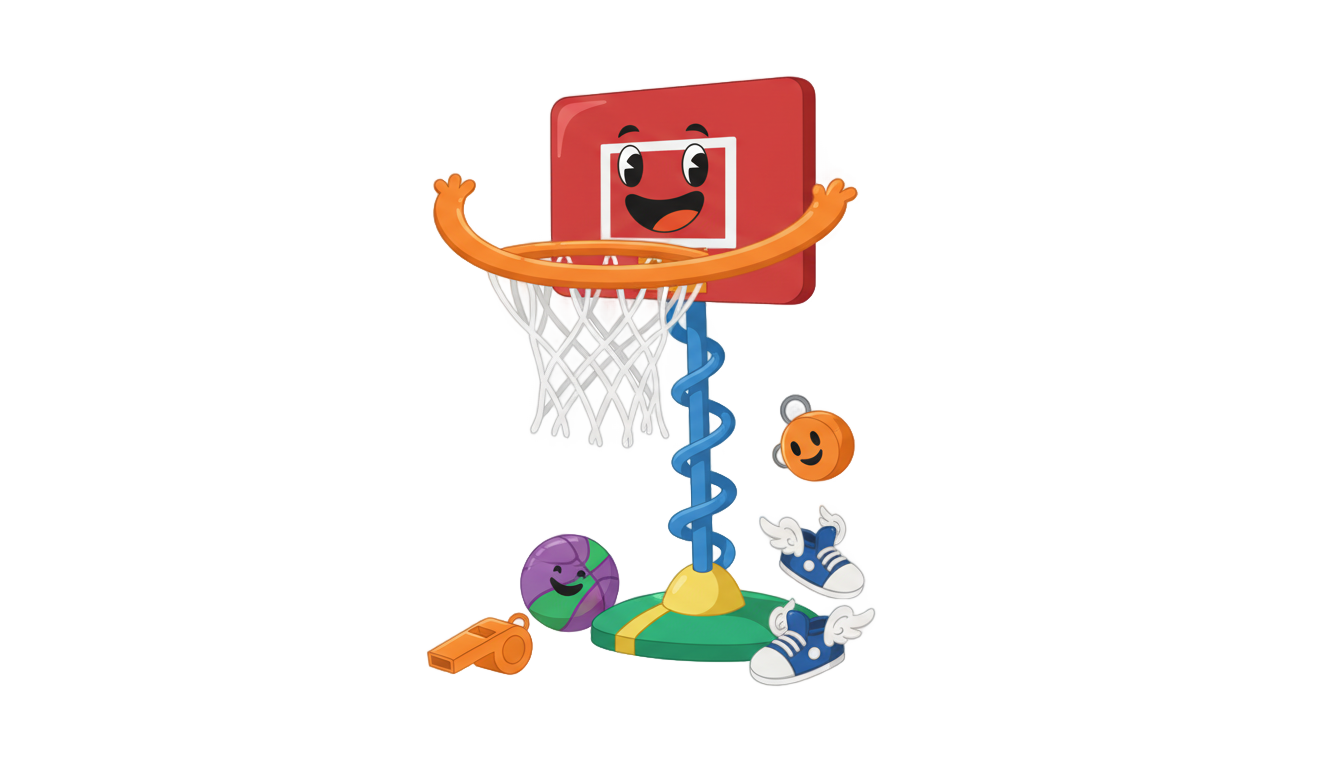 cartoon basketball hoop png PNG transparent background