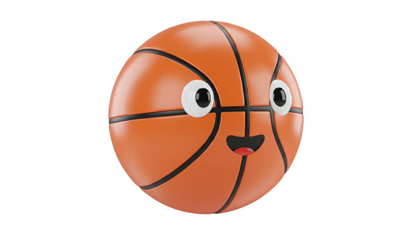 cartoon basketball png PNG transparent background