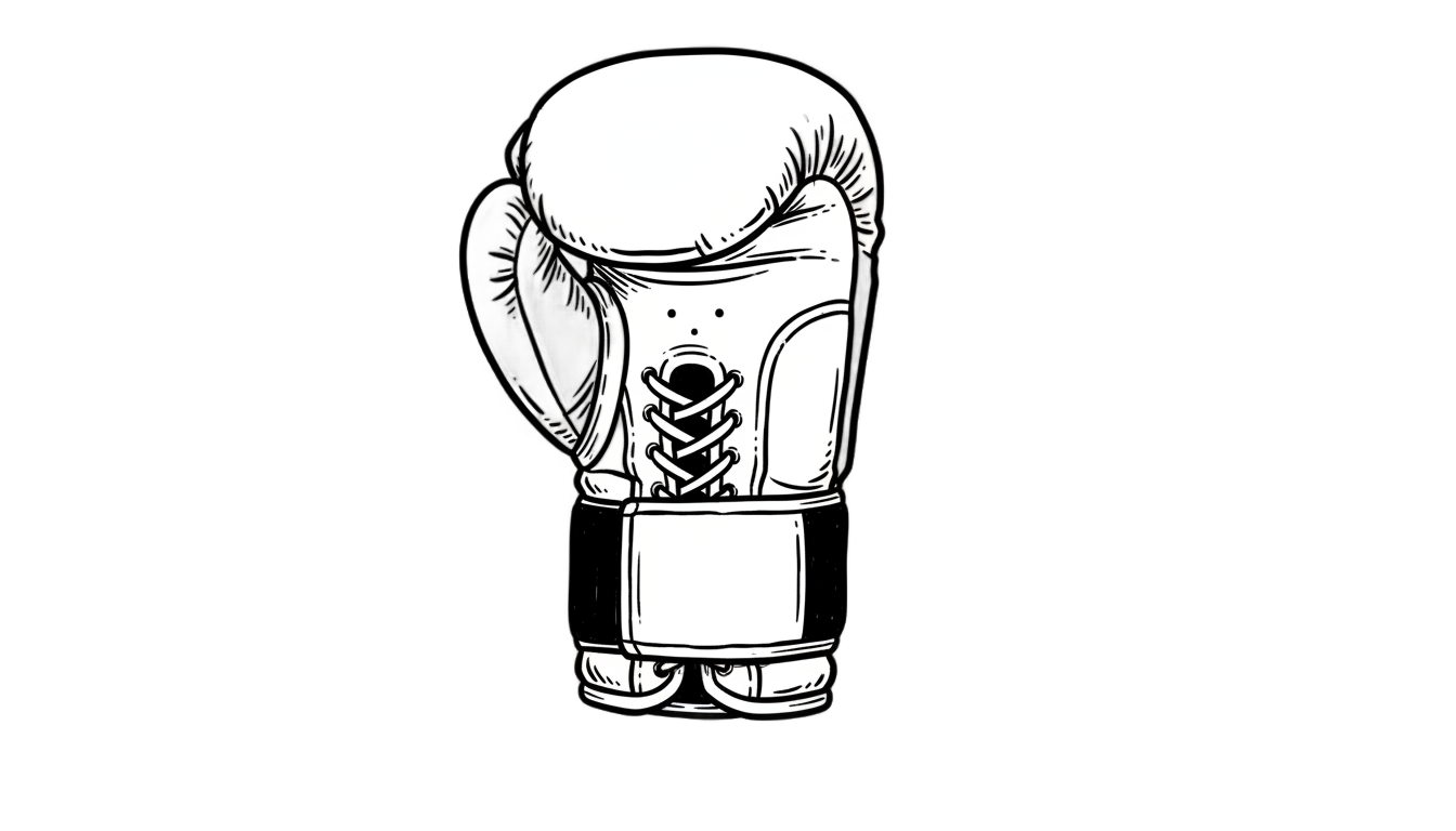 boxing glove outline png PNG transparent background