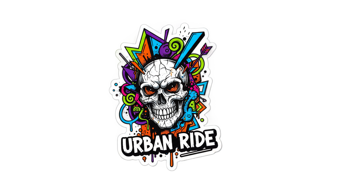 skateboard sticker png PNG transparent background
