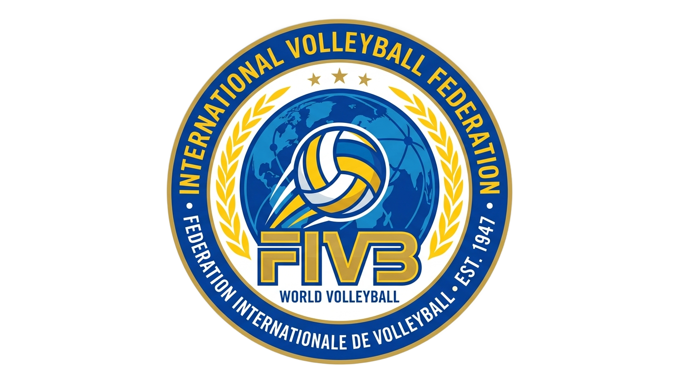 volleyball world logo png PNG transparent background