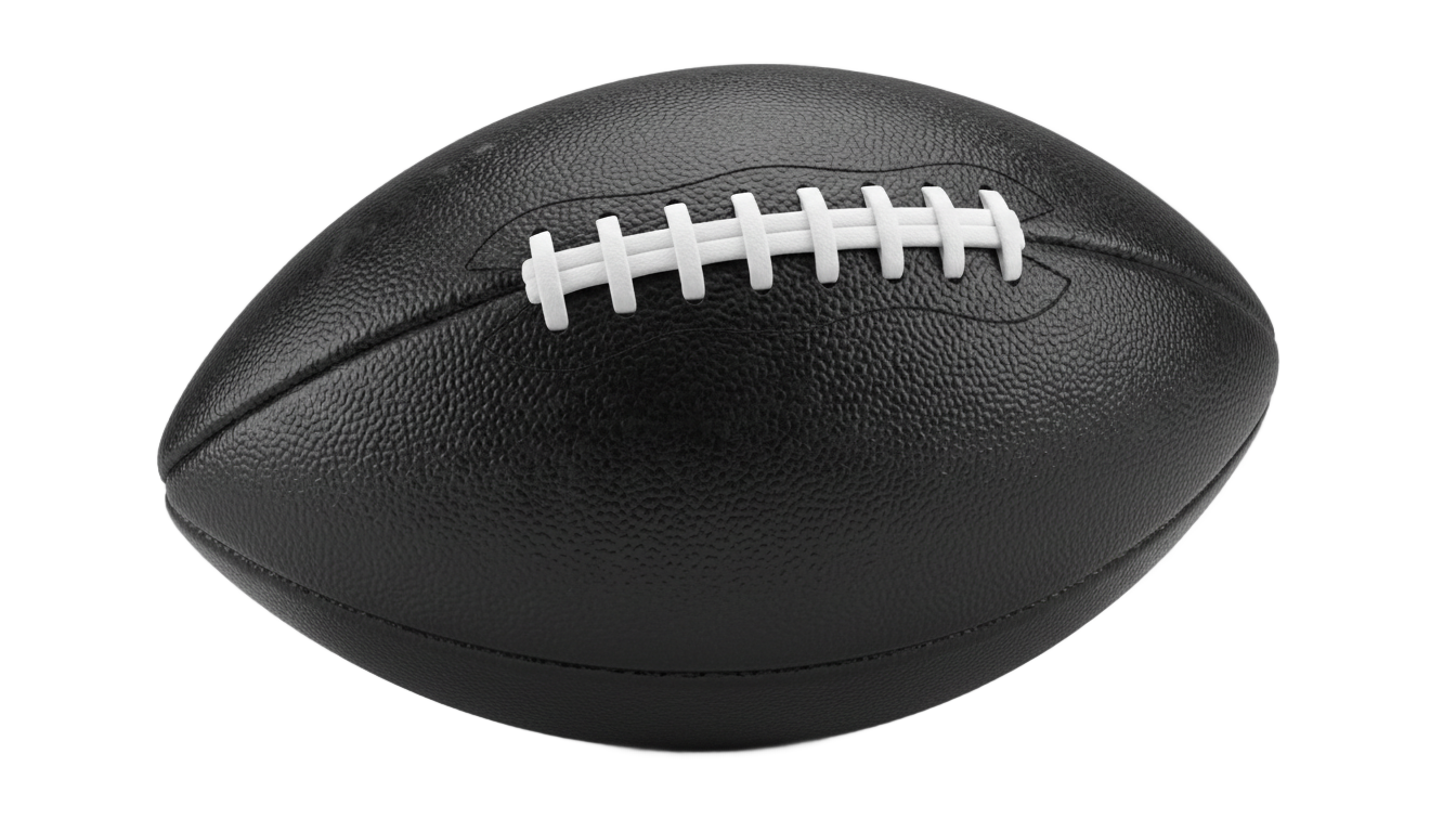 black football png PNG transparent background