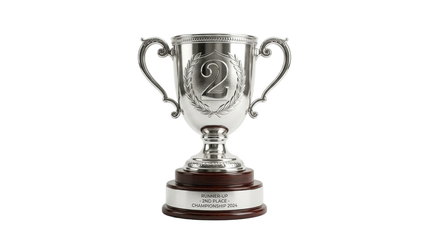 2nd place trophy png PNG transparent background