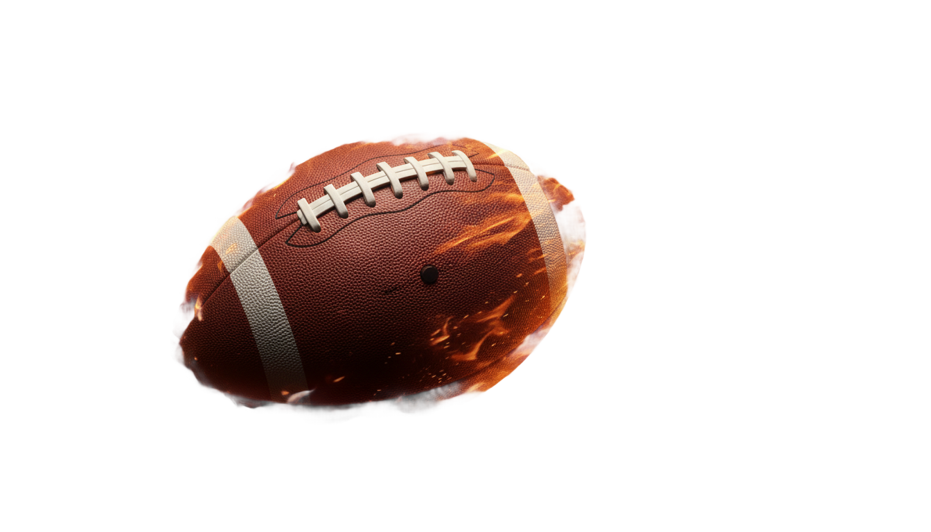 flaming football png PNG transparent background