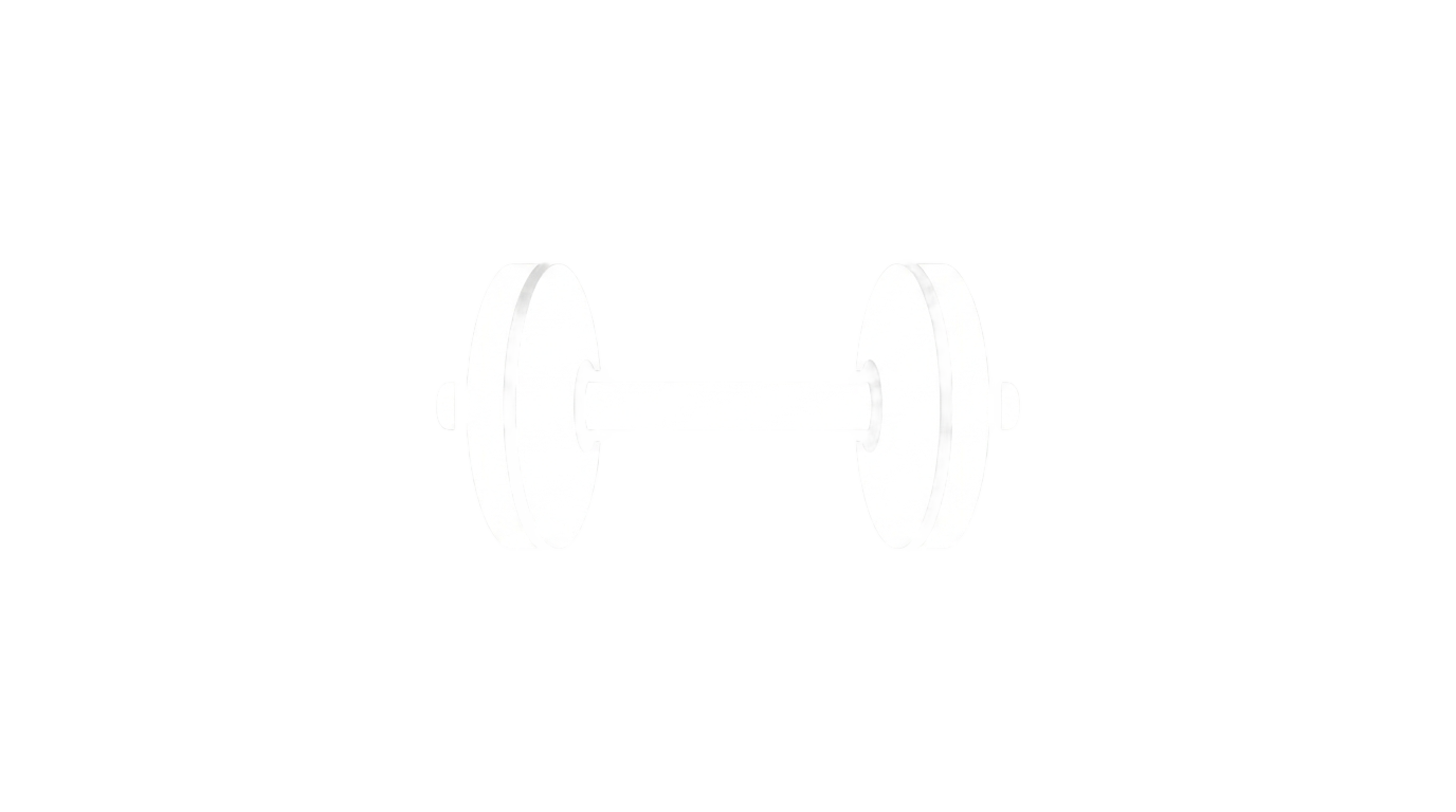 white dumbbell icon png PNG transparent background