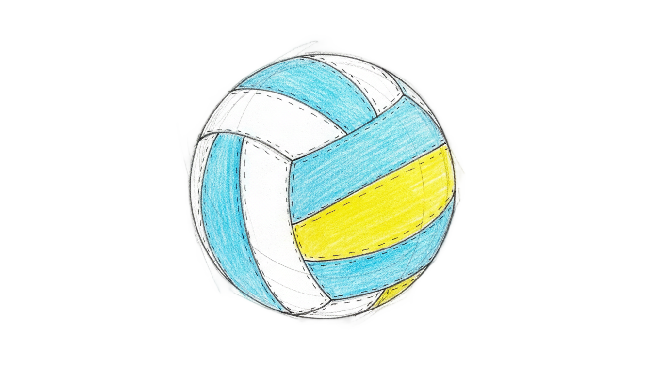 volleyball drawing png PNG transparent background