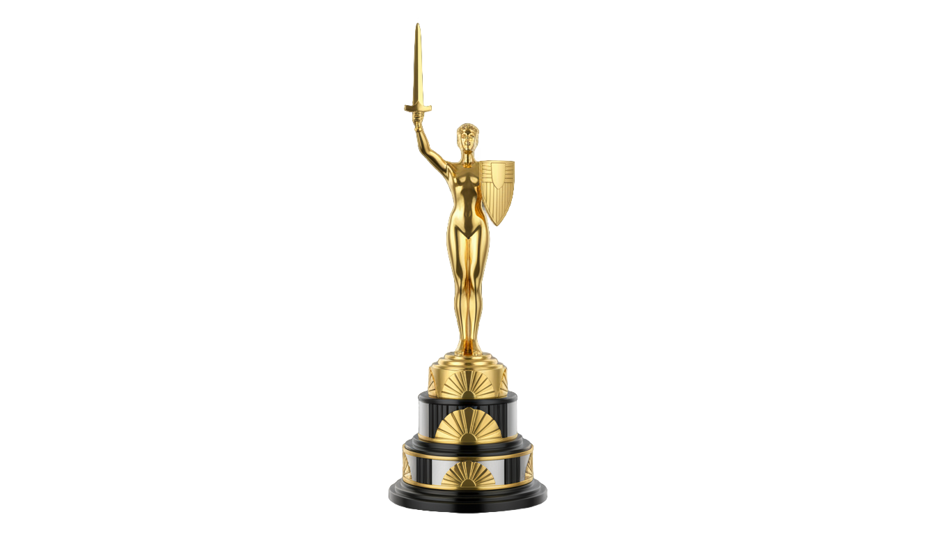 oscar trophy png PNG transparent background