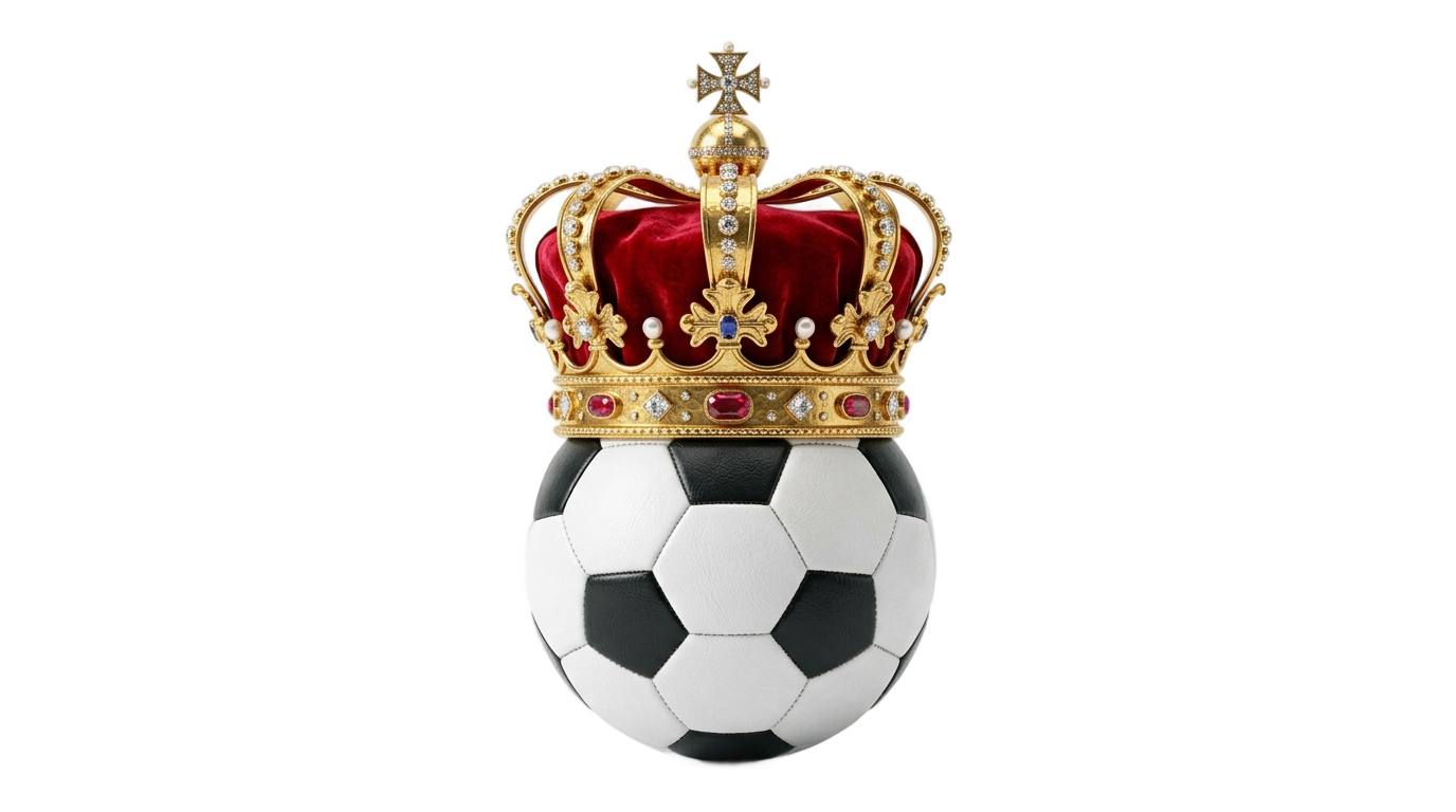 soccer ball with crown png PNG transparent background