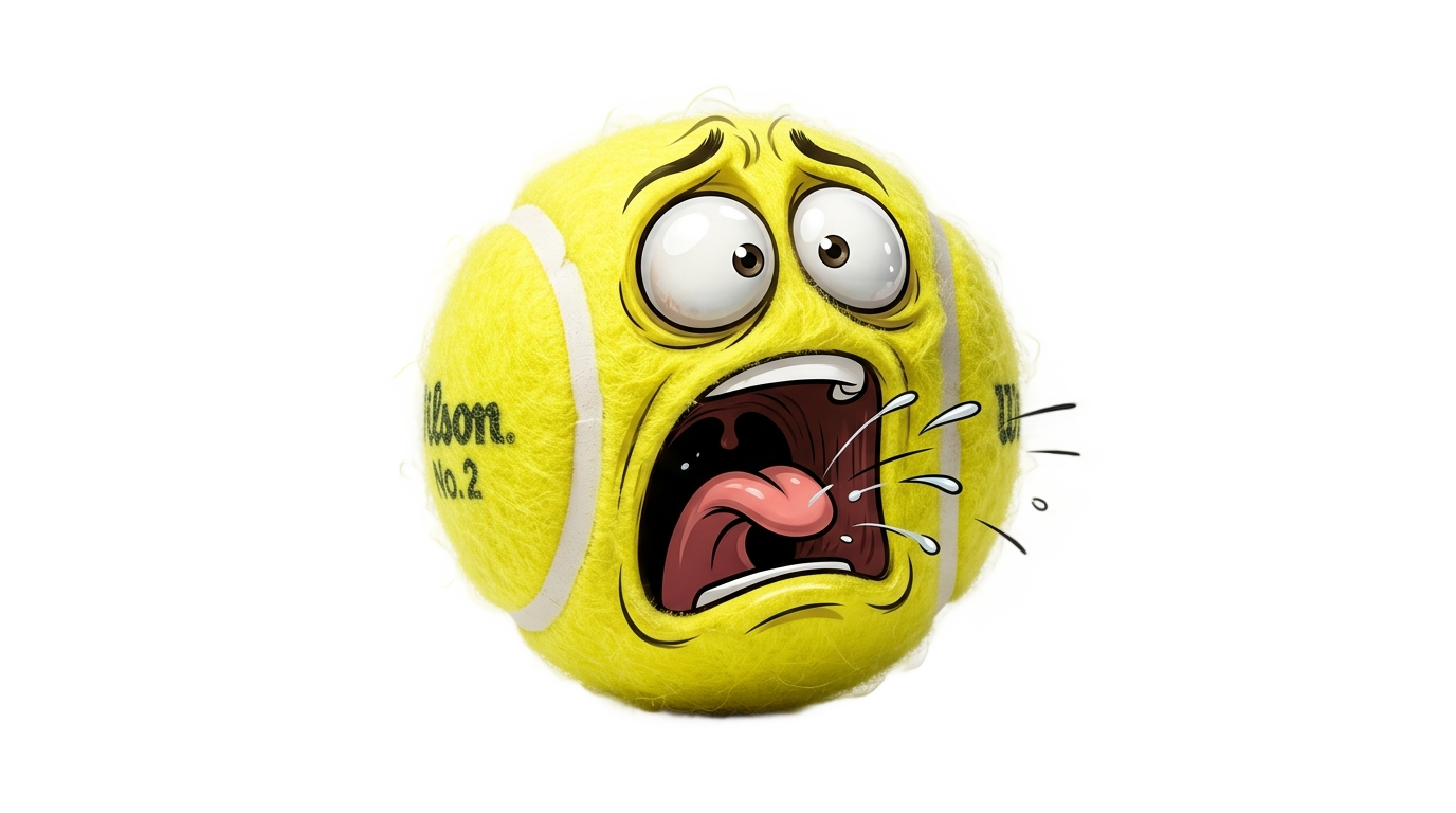screaming tennis ball png PNG transparent background